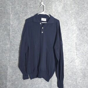Vintage Titleist Polo Sweater Mens XXL Navy Blue Cotton NYNEX Logo Golf Rare 90s